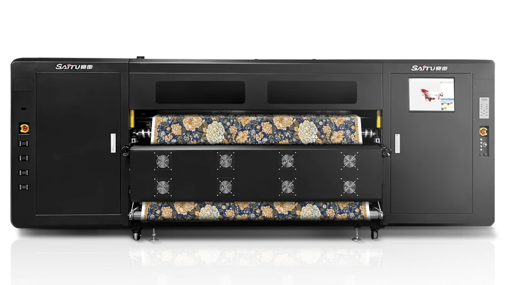 Dijital tekstil baskı makinesi — yüksek metrajlı üretimlerde kesintisiz performans ve üstün renk doygunluğu sağlayan baskı sistemi.